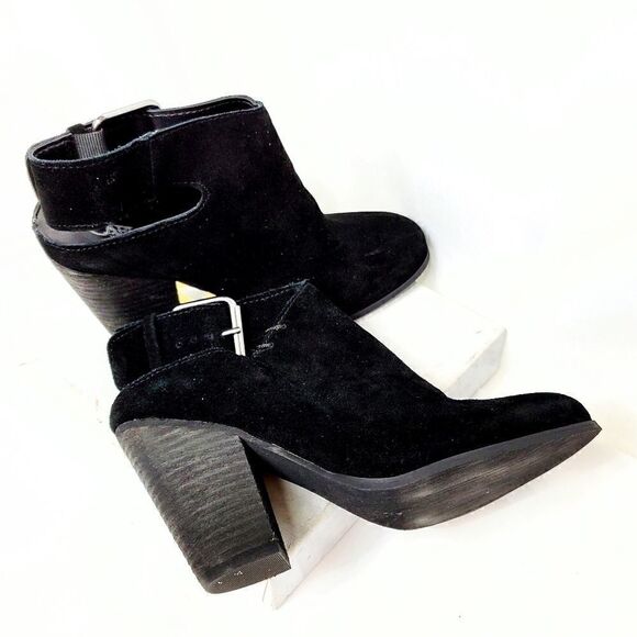 Carlos Hawthorne Leather Suede Ankle Boots - Picture 2 of 8